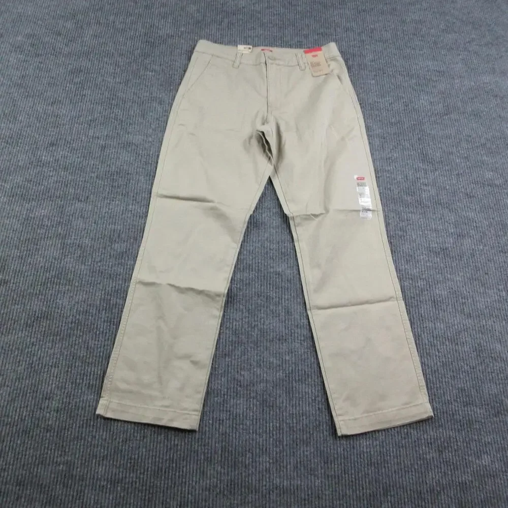 Levi's Pants Mens 31x32 Beige XX Chino Relaxed Straight Flat Front 32x31* NWT